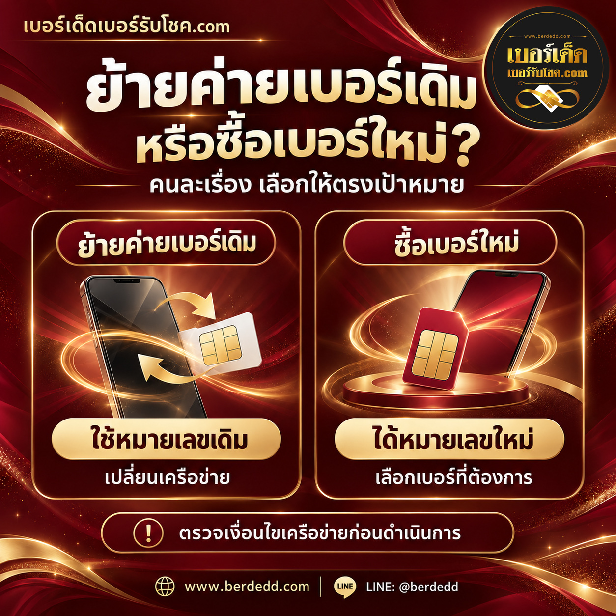 รูปภาพประกอบบทความย้ายค่ายเบอร์เดิมกับซื้อเบอร์มงคลใหม่ ต่างกันอย่างไร?